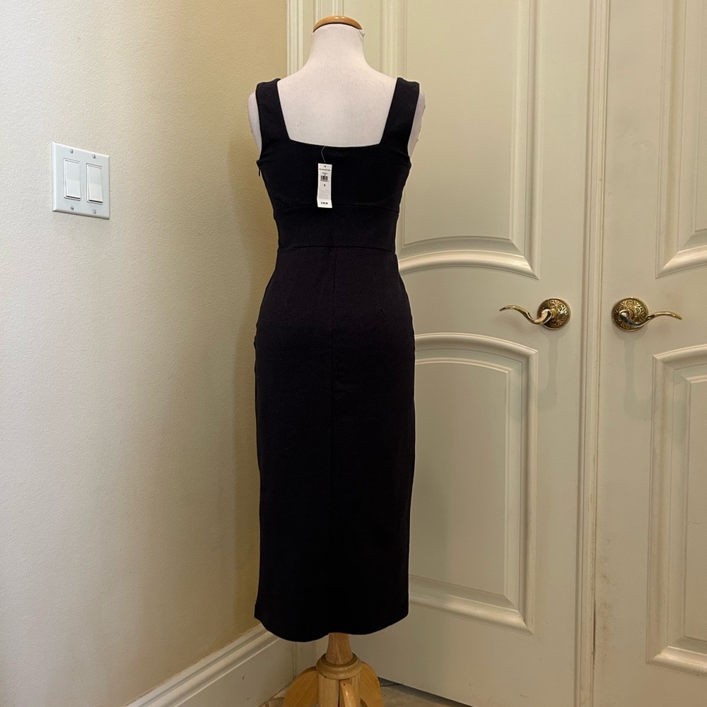 NWT Banana Republic dark gray knit dress - Picture 3 of 5